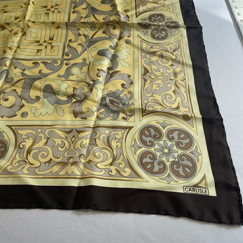 Carlisle Designer Paisley VTG Silk Scarf